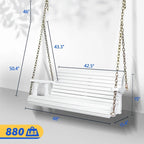 2 Person Patio Wooden Porch Swing