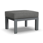 Grayton Gray Aluminum 5 Seat Sectional w/ Ottoman - 87 x 32 x 87