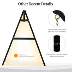 2-Person Carbonized Solid Wood Porch Swing Stand (without hanging swing)