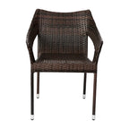 All Weather Commercial Grade PE Rattan Stacking Patio Chairs