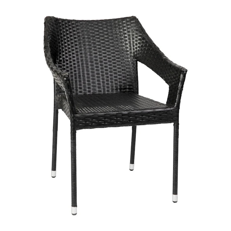 All Weather Commercial Grade PE Rattan Stacking Patio Chairs