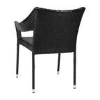 All Weather Commercial Grade PE Rattan Stacking Patio Chairs