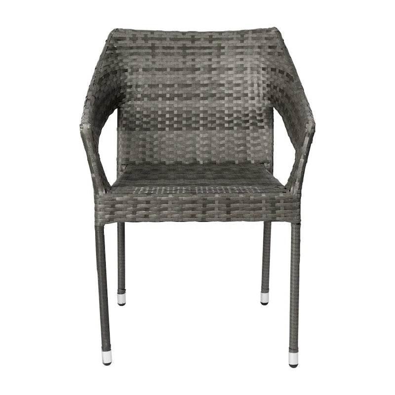 All Weather Commercial Grade PE Rattan Stacking Patio Chairs