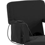 Foldable Reclining Stadium Chair with Backpack Straps-Heated Back and Seat