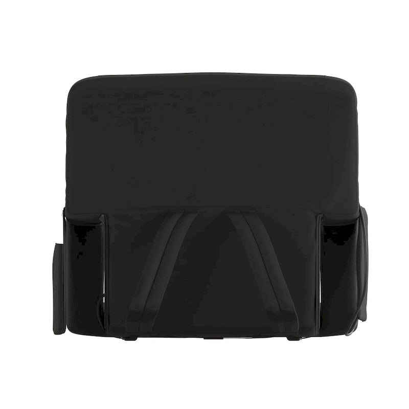 Foldable Reclining Stadium Chair with Backpack Straps-Heated Back and Seat