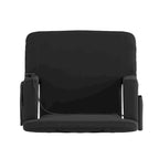 Foldable Reclining Stadium Chair with Backpack Straps-Heated Back and Seat