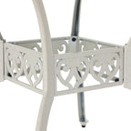 Clihome 47 Cast Aluminum Patio Round Dining Table in Bronze