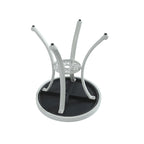 Round Cast Aluminum Patio Table Outdoor Bistro Table