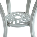 Round Cast Aluminum Patio Table Outdoor Bistro Table