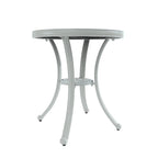 Round Cast Aluminum Patio Table Outdoor Bistro Table