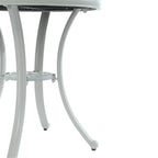 Round Cast Aluminum Patio Table Outdoor Bistro Table