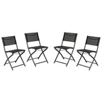 4 Pack Commercial Outdoor Flex Comfort Folding Chair with Metal Frame