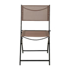 4 Pack Commercial Outdoor Flex Comfort Folding Chair with Metal Frame