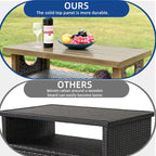 Moasis Outdoor Storage Cabinet Bar Cart with Doors and Shelves