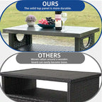 Moasis Outdoor Storage Cabinet Bar Cart with Doors and Shelves