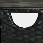 Moasis Outdoor Storage Cabinet Bar Cart with Doors and Shelves