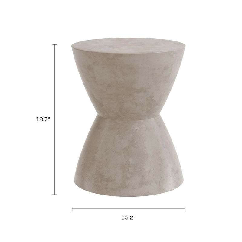 Chess MGO Side Table, Gray