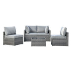 XIZZI 5-piece Outdoor Wicker Furniture Set with Table