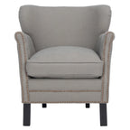 Corie Brown Club Chair - 26.6 x 28.9 x 29.3 - 27Wx29Dx29H
