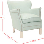 Corie Brown Club Chair - 26.6 x 28.9 x 29.3 - 27Wx29Dx29H