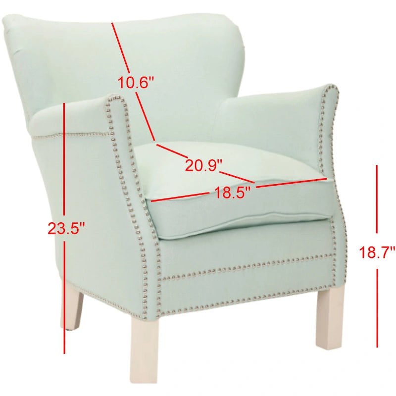 Corie Brown Club Chair - 26.6 x 28.9 x 29.3 - 27Wx29Dx29H