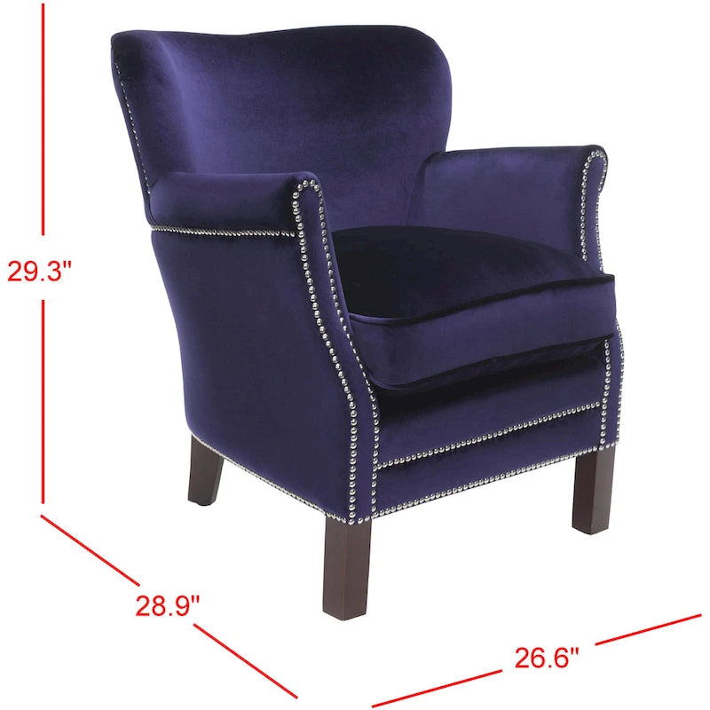 Corie Brown Club Chair - 26.6 x 28.9 x 29.3 - 27Wx29Dx29H
