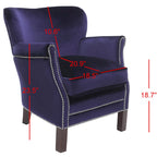Corie Brown Club Chair - 26.6 x 28.9 x 29.3 - 27Wx29Dx29H