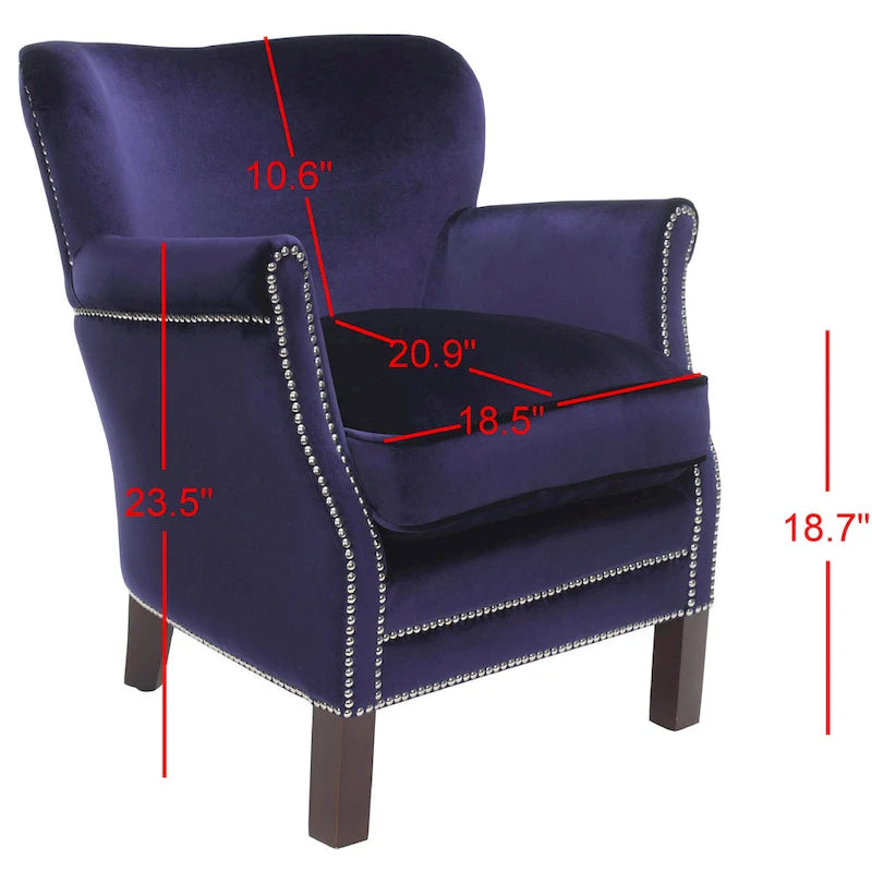Corie Brown Club Chair - 26.6 x 28.9 x 29.3 - 27Wx29Dx29H