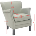 Corie Brown Club Chair - 26.6 x 28.9 x 29.3 - 27Wx29Dx29H