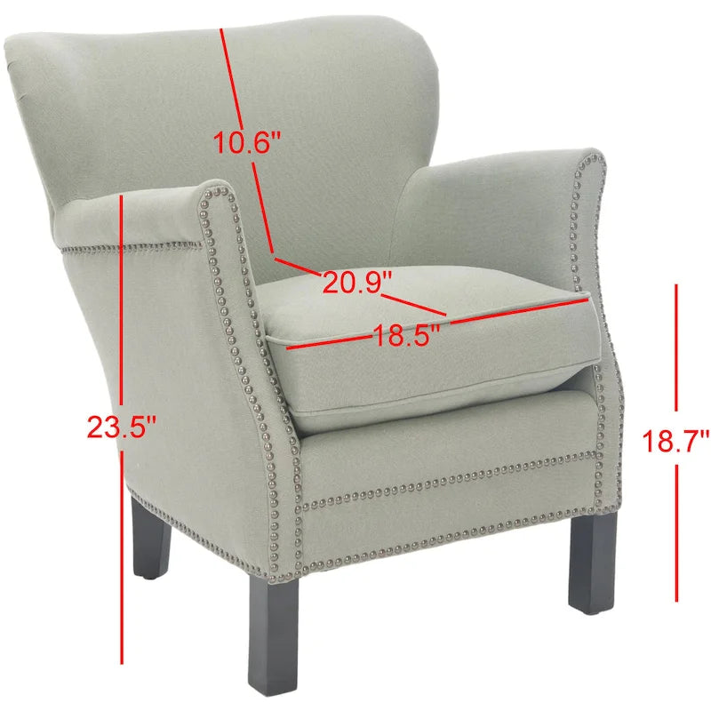 Corie Brown Club Chair - 26.6 x 28.9 x 29.3 - 27Wx29Dx29H