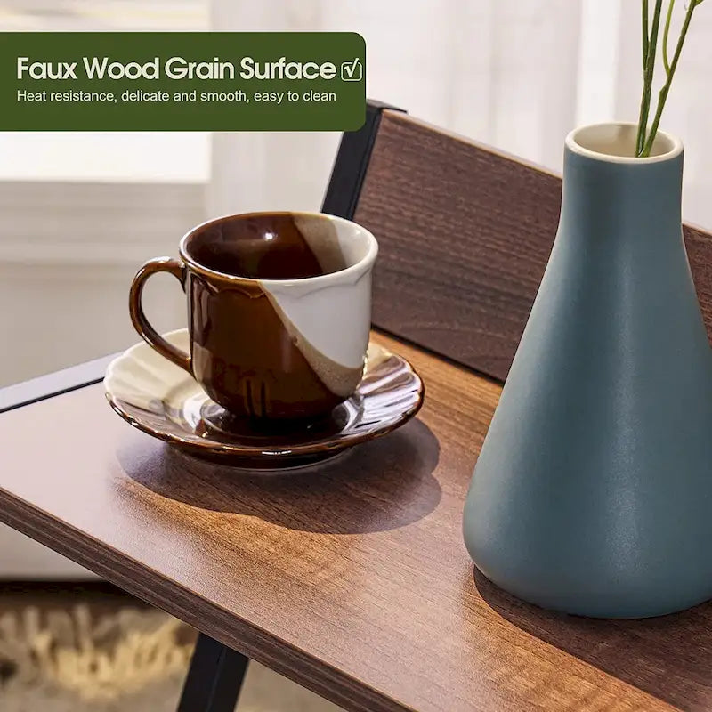 Small End Table with Storage, Modern Simplistic Side Table