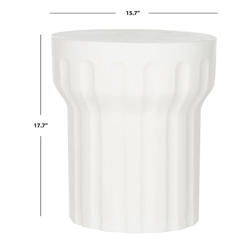 SAFAVIEH Ulya Concrete Indoor/ Outdoor Accent Table - 15.7 x 15.7 x 17.7 - 16Wx16Dx18H