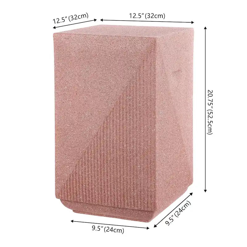 Rashida 20.75 Contemporary Minimalist Square Accent Table , by JONATHAN Y