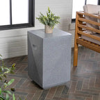 Rashida 20.75 Contemporary Minimalist Square Accent Table , by JONATHAN Y