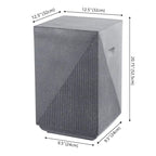 Rashida 20.75 Contemporary Minimalist Square Accent Table , by JONATHAN Y