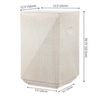 Rashida 20.75 Contemporary Minimalist Square Accent Table , by JONATHAN Y