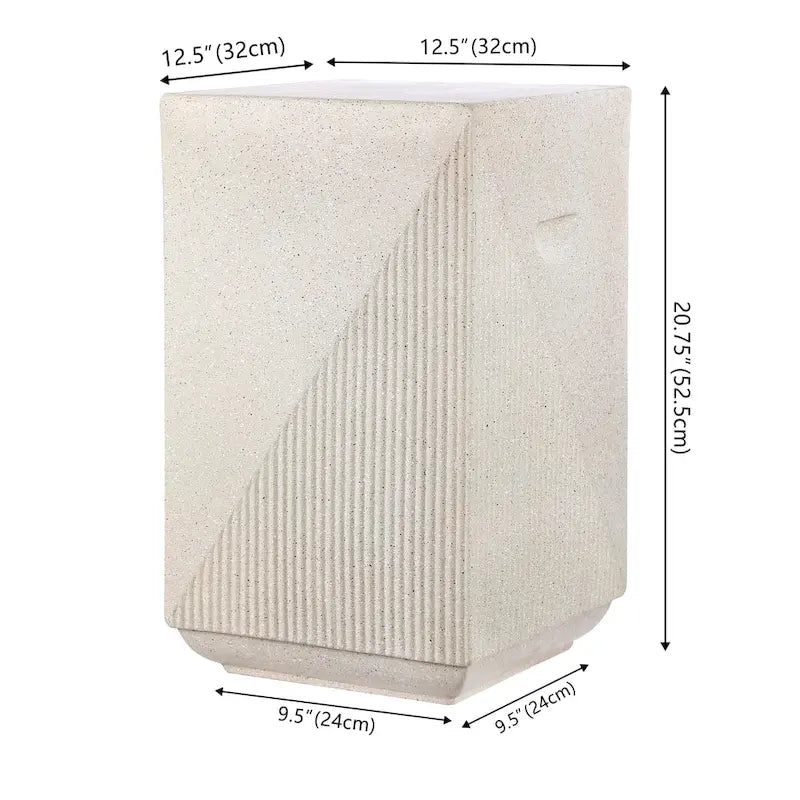 Rashida 20.75 Contemporary Minimalist Square Accent Table , by JONATHAN Y