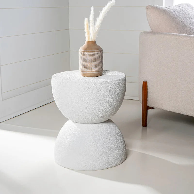 Louisa 18 Mid-Century Modern Drum Accent Table , by JONATHAN Y