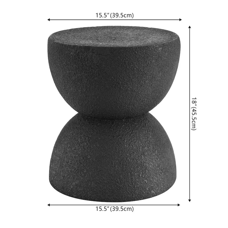 Louisa 18 Mid-Century Modern Drum Accent Table , by JONATHAN Y