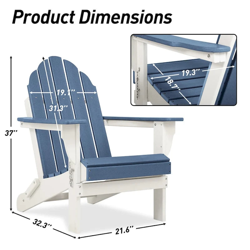 Aoodor Folding Patio Chairs - Stylish and Portable Seating - N/A