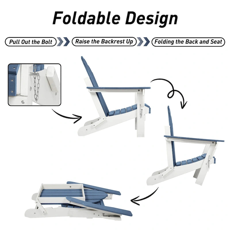 Aoodor Folding Patio Chairs - Stylish and Portable Seating - N/A