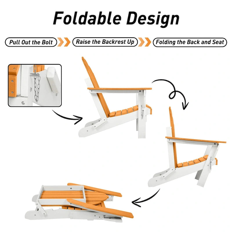Aoodor Folding Patio Chairs - Stylish and Portable Seating - N/A