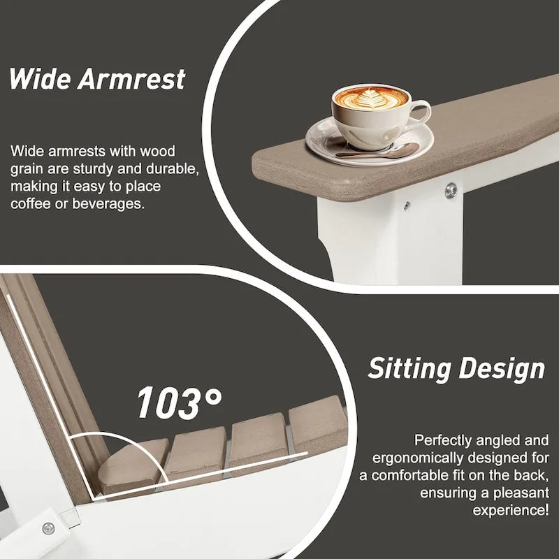Aoodor Folding Patio Chairs - Stylish and Portable Seating - N/A