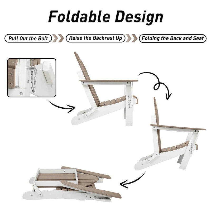 Aoodor Folding Patio Chairs - Stylish and Portable Seating - N/A