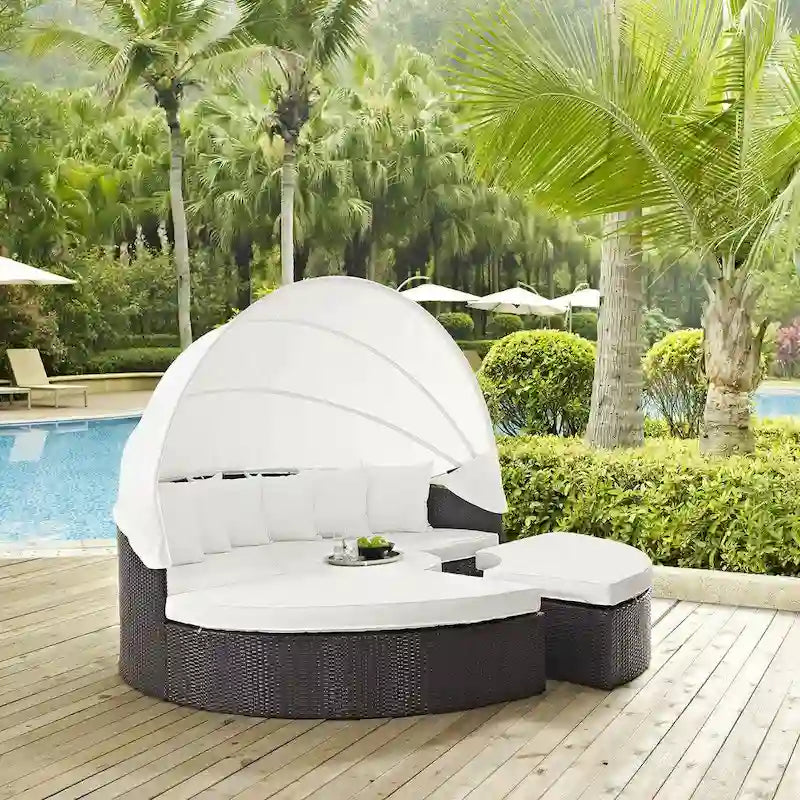 Convene 86-inch Canopy Outdoor Patio Daybed