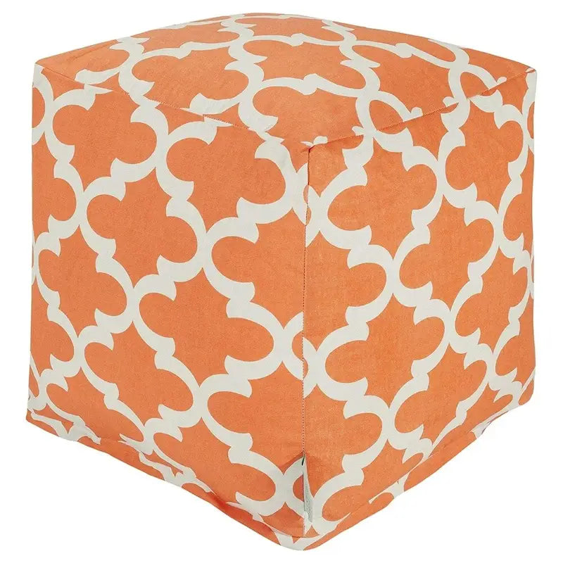 Majestic Home Goods Trellis Pattern Indoor/ Outdoor Pouf Ottoman