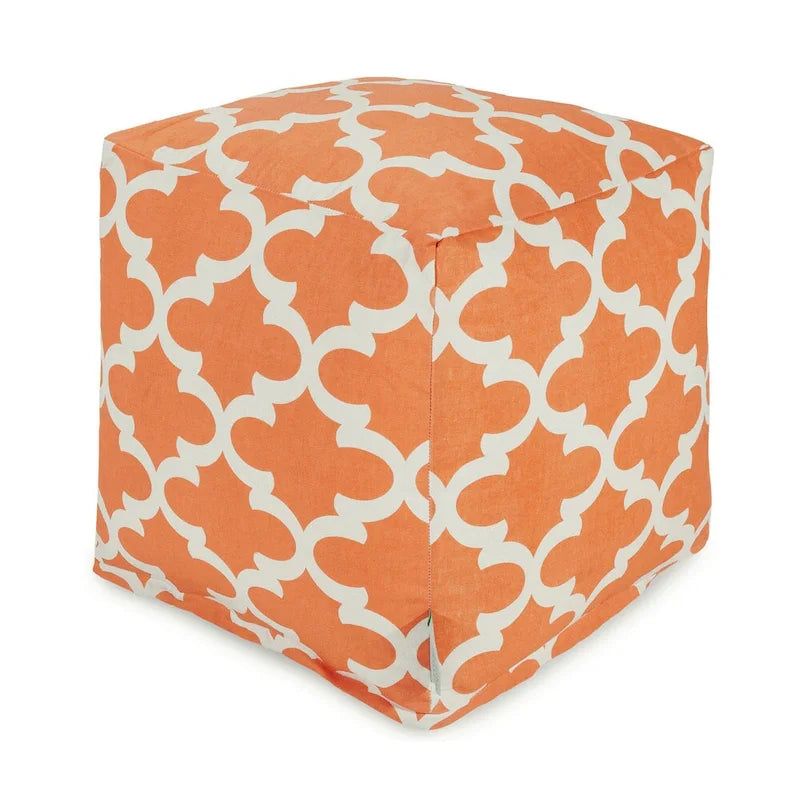 Majestic Home Goods Trellis Pattern Indoor/ Outdoor Pouf Ottoman