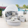 Scottsdale Canopy Sunbrella Outdoor Patio Daybed