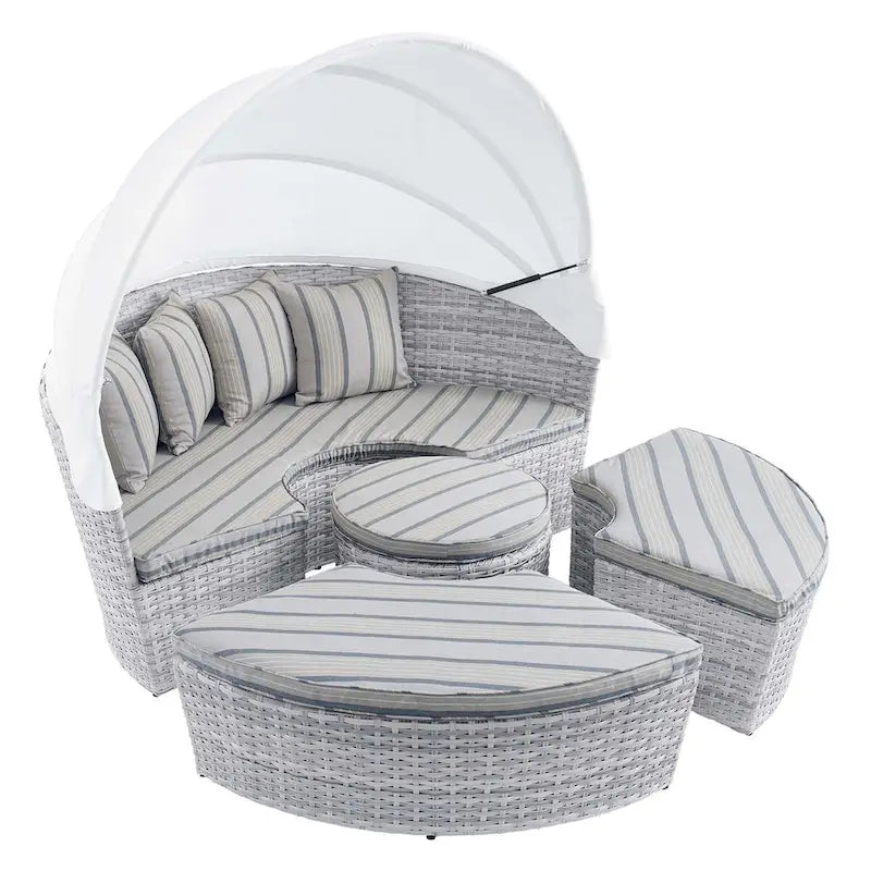 Scottsdale Canopy Sunbrella Outdoor Patio Daybed