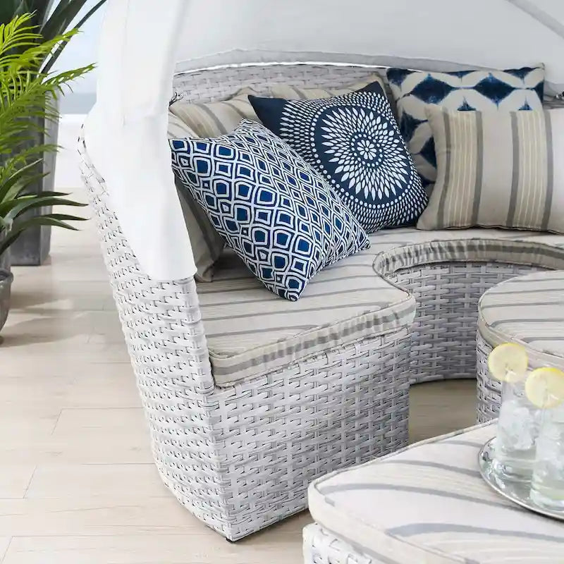 Scottsdale Canopy Sunbrella Outdoor Patio Daybed
